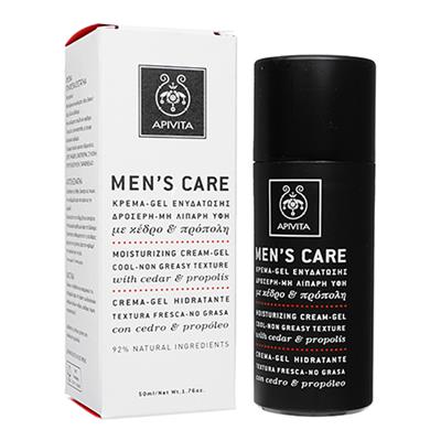 メンズケア・モイスチュアライジングクリーム-ジェル(Apivita)